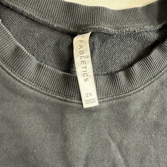 Fabletics Women’s Black Long‎ Sleeve Pocket Sweatshirt Sweater Pullover Size 2X - Picture 6 of 9